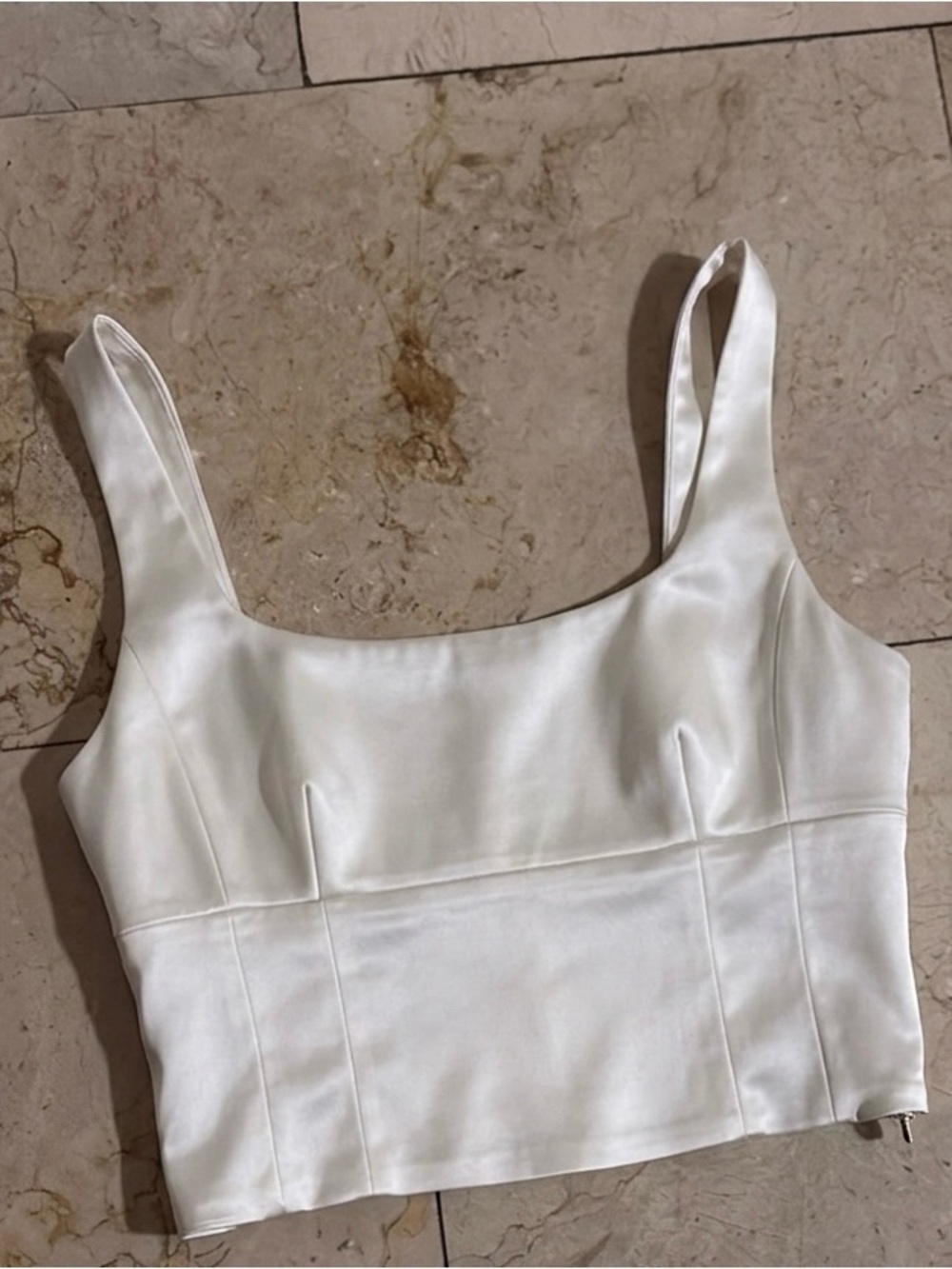 Aritzia Shine Satin Bustier Top
